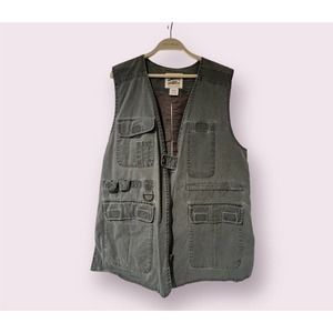 Travel Smith Fishing/Hunting/hiking Women's Vest Size Large Olive Green